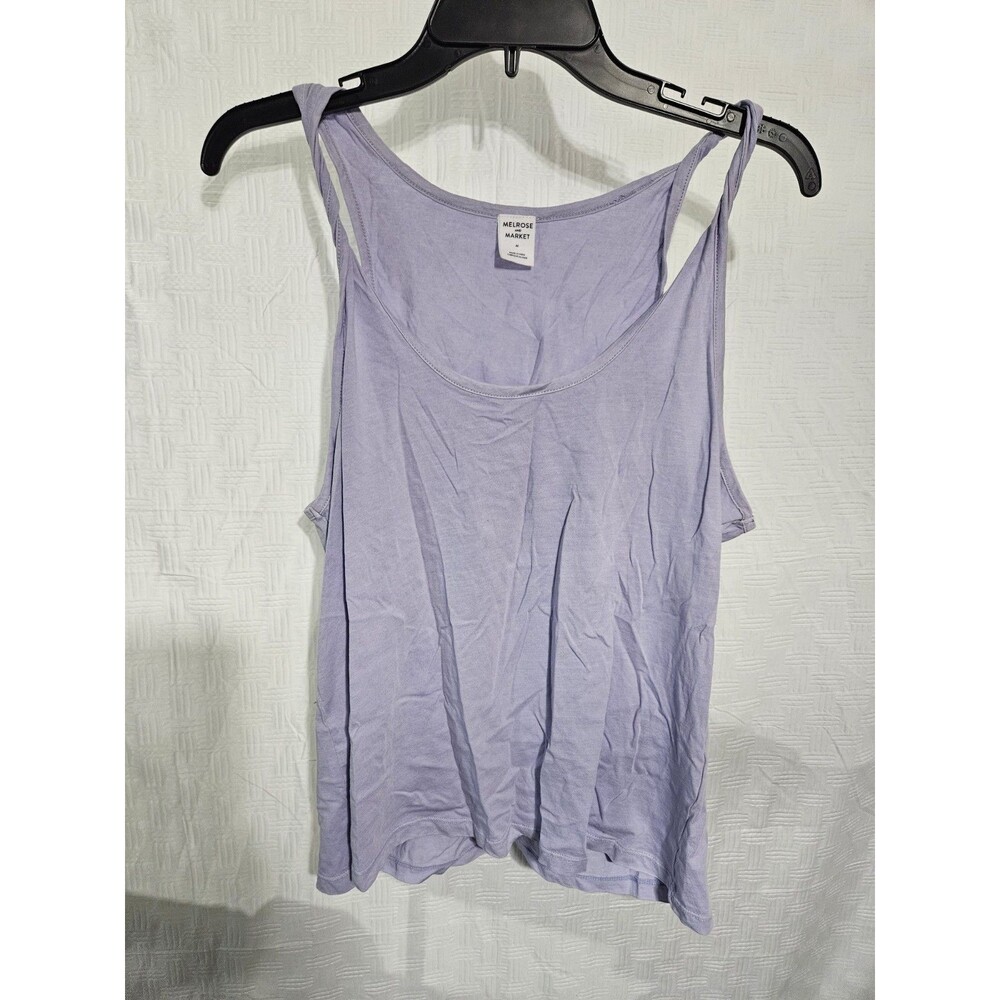 Melrose And Market Womens Tank Top Purple Sz M